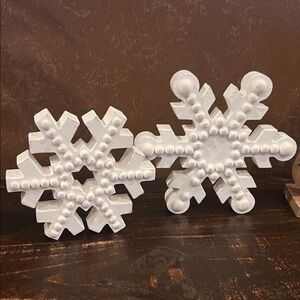 White Snowflake Holiday Decor